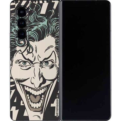 DC Comics The Joker Vintage Laughing Galaxy Z Fold4 5G Skin